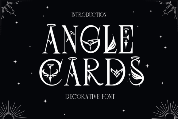 Angel Cards: A Celestial Font for Mystical Designs