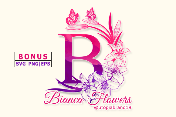 Bianca Flowers Monogram: Evaluating an Elegant Decorative Font for Creative Projects