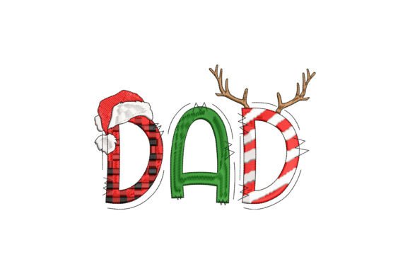Bringing Holiday Cheer to Life: The Santa Dad Christmas Embroidery Design
