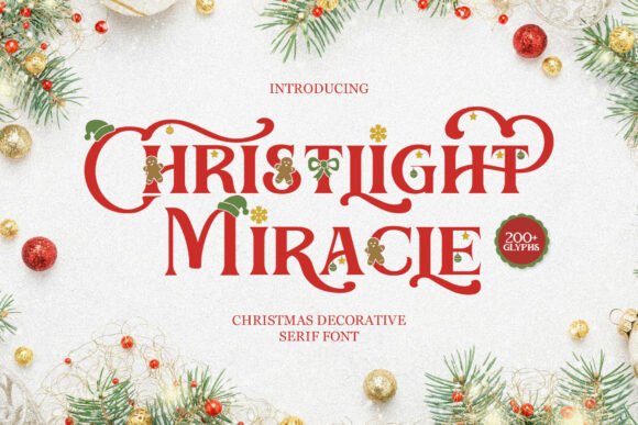 Christlight Regular: Elevating Holiday Design with Festive Typography