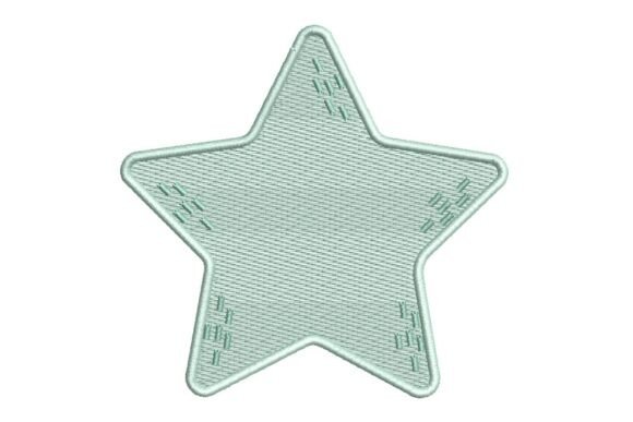 Elevating Brand Aesthetics: The Strategic Appeal of the Soft Pastel Star with Dashes Embroidery Design