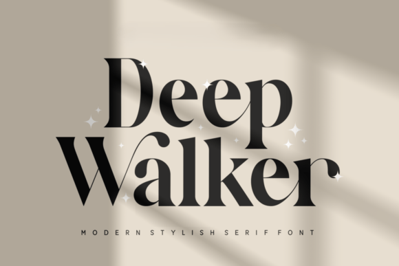 Elevating Brand Identity with Deep Walker: A Guide to Modern Serif Typography
