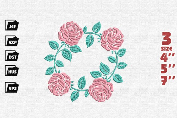 Elevating Textile Artistry: The Strategic Value of Rose Wreath Frame Embroidery in Modern Design
