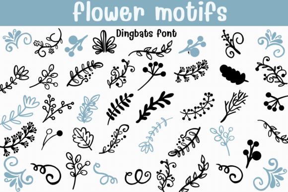 Flower Motifs: A Practical Guide to Using Hand-Drawn Botanical Dingbats in Modern Design