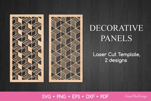 Geometrical Vertical Panels Template SVG: Elevating Modern Design Through Precision Cutting