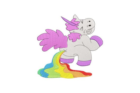 Injecting Whimsy into Your Wardrobe: The Charm of the Rainbow Pooping Unicorn Embroidery Design