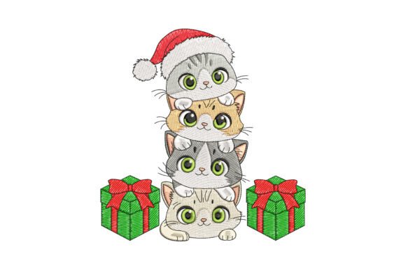 Integrating Santa Cats Christmas Embroidery into Your Creative Workflow
