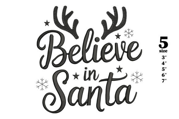 Integrating the Believe in Santa Embroidery Design into Your Creative Workflow