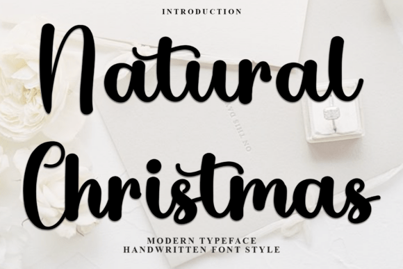 Natural Christmas: A Festive Font for Holiday Designs