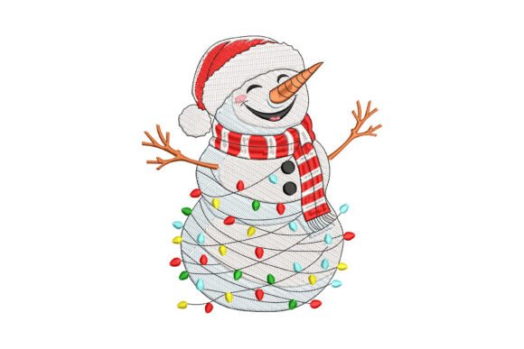 Revitalizing Winter Merchandise: The Strategic Value of the Lights Snowman Embroidery Design