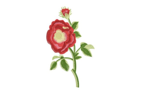 Romance in Bloom: Embroidery Design Guide