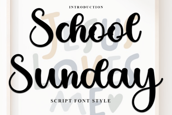 School Sunday: A Whimsical Holiday Typeface