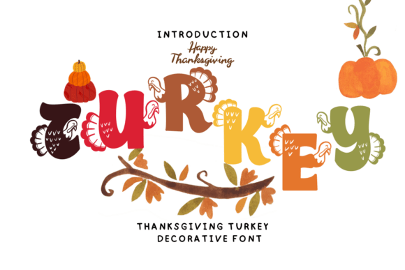 Thanksgiving Turkey: Elevating Holiday Design with Artistic Typography
