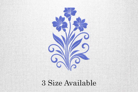 Understanding the Appeal and Application of Blue Floral Swirl Embroidery Design