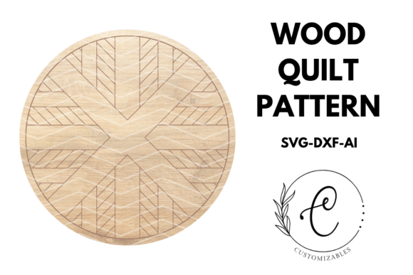 Wood Sign Quilt Pattern Laser Cut Circle